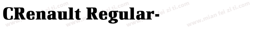 CRenault Regular字体转换